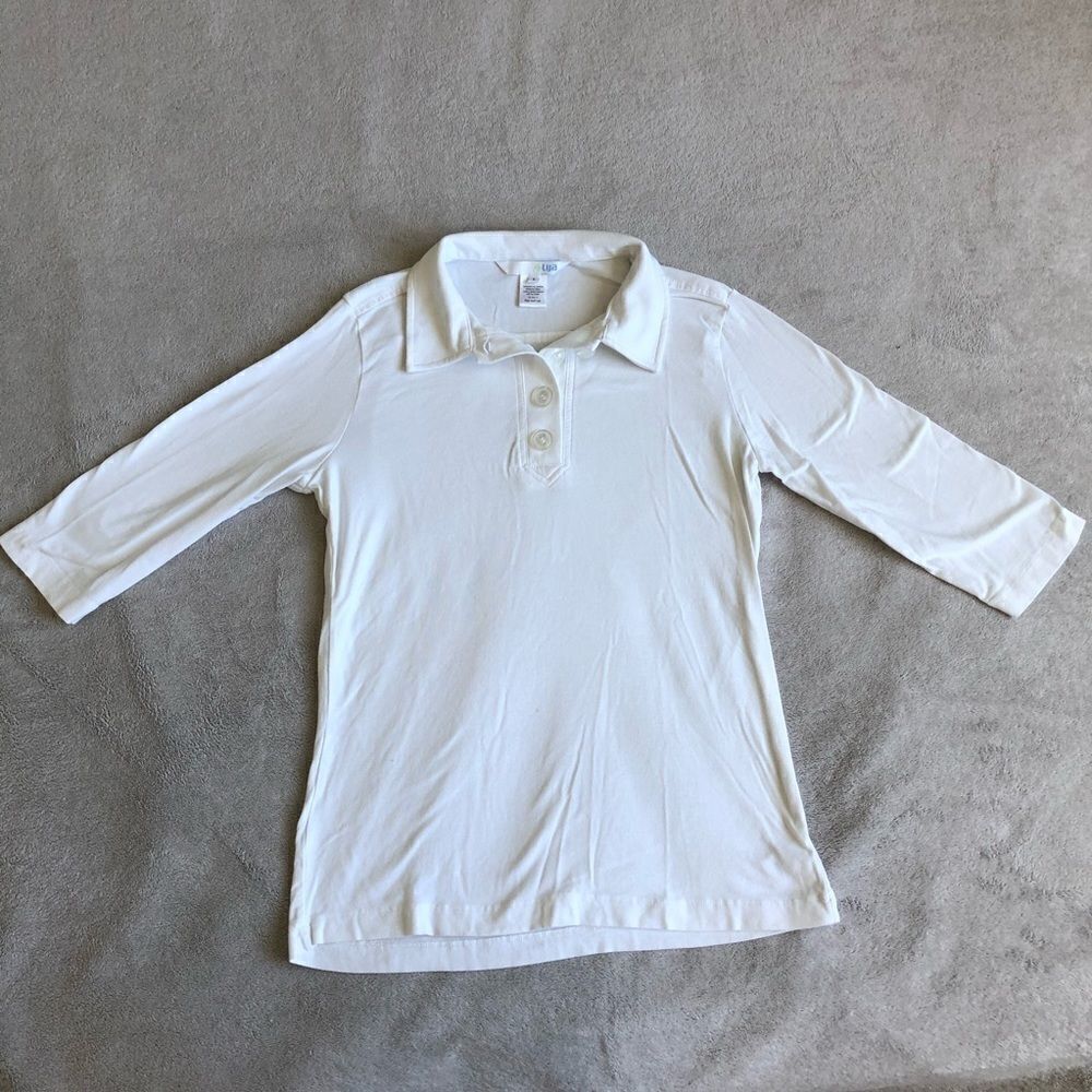 Lija 3/4 Sleeved Collared Polo Shirt